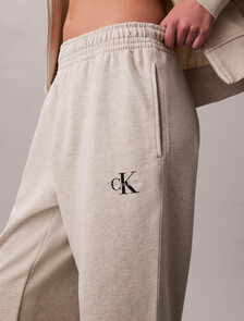 Relaxed Monogram Joggers, Vanilla Heather, hi-res