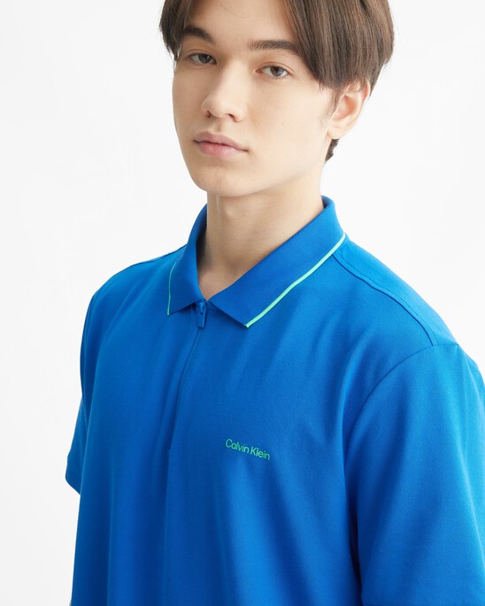 CALVIN KLEIN MOVE ZIP UP POLO