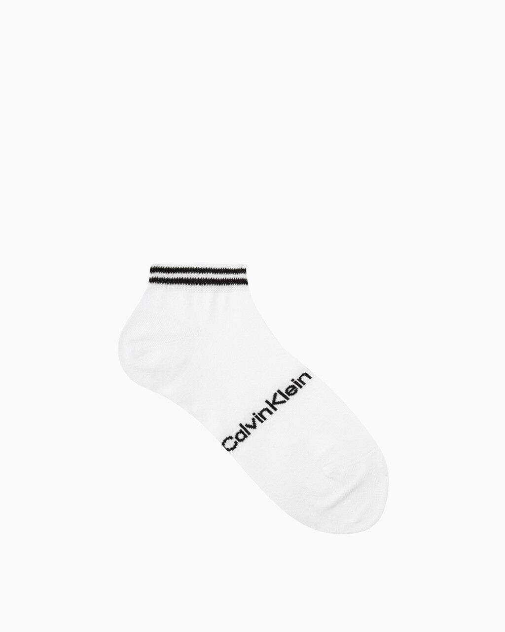 MEN'S LOGO LOW CUT SOCKS, BLACK WHITE, hi-res