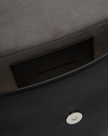 CKJ Minimal Monogram Saddle Bag, BLACK, hi-res