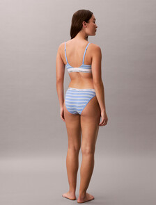 Modern Logo Bikini Briefs, PULSE STRIPE BLUE DESCENT, hi-res