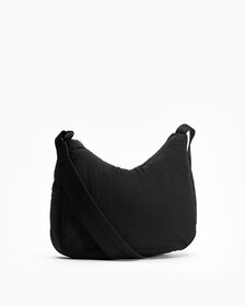 CK CITY HALF MOON SHOULDER BAG, BLACK, hi-res