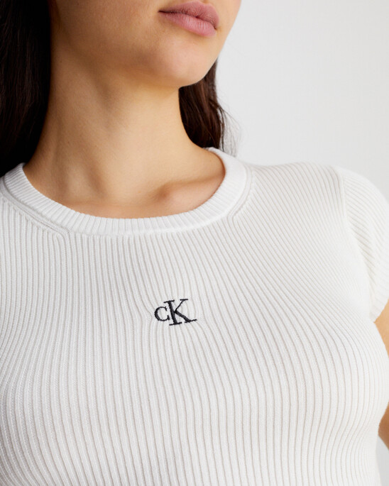 CROPPED OPEN BACK KNIT TOP