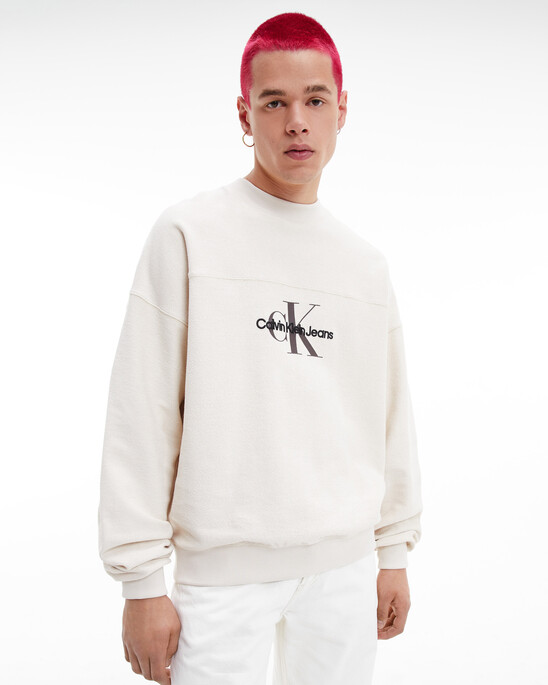 MONOLOGO TEXTURED SWEATSHIRT