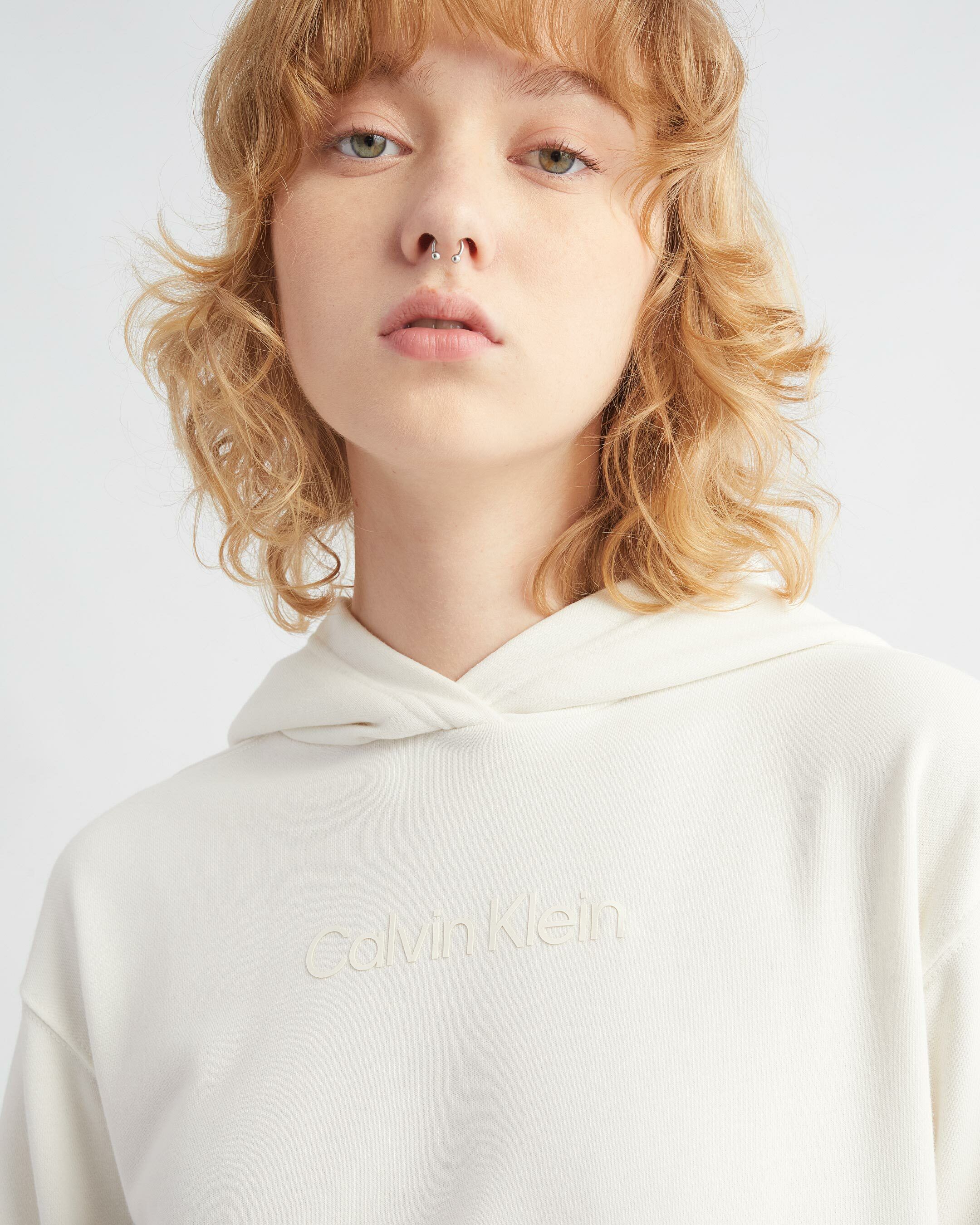 White calvin hotsell klein hoodie women's