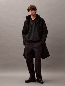 Double V-Neck Sweater, Vulcan, hi-res