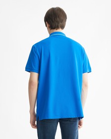 CALVIN KLEIN MOVE ZIP UP POLO, Patch Of Blue, hi-res