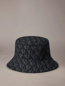 Logo Jacquard Bucket Hat, Black, hi-res