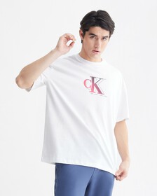 MICRO LOGO TEE, Bright White, hi-res