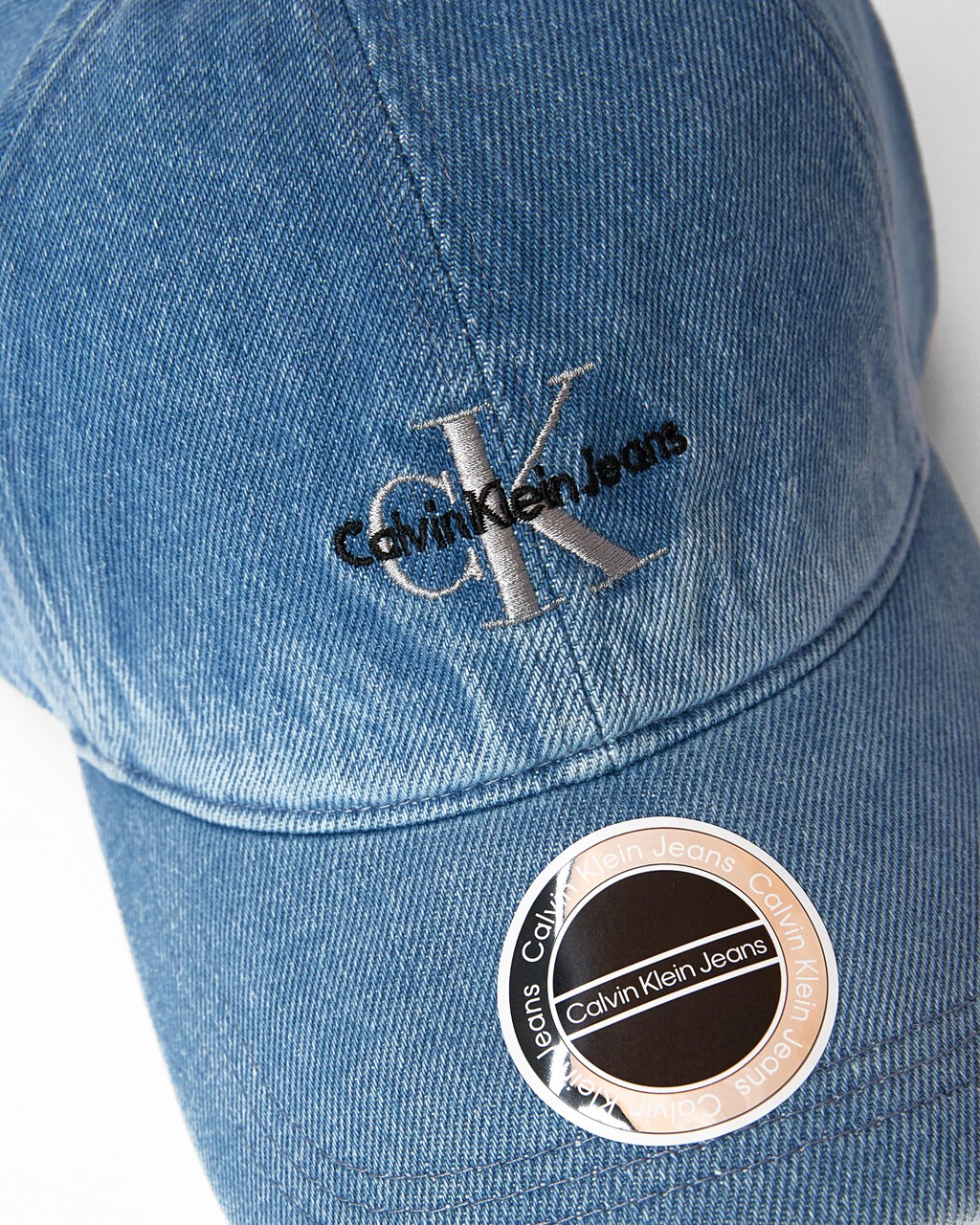 CKJ Denim Baseball Cap, LIGHT WASH, hi-res