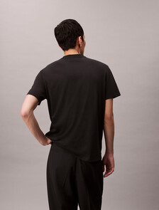 Solid Liquid Touch Crewneck Tee, Black, hi-res