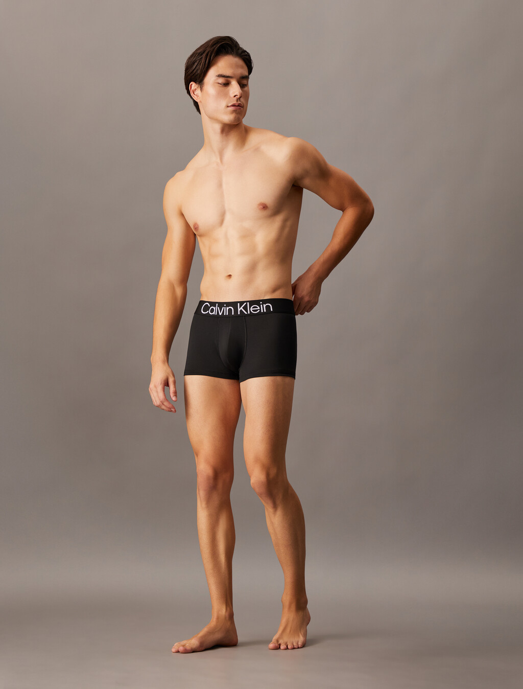 Bold Logo Low Rise Trunks 3 Pack, Black, hi-res