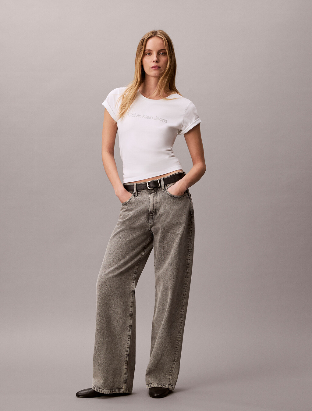 Institutional Slim Tee, Bright White, hi-res