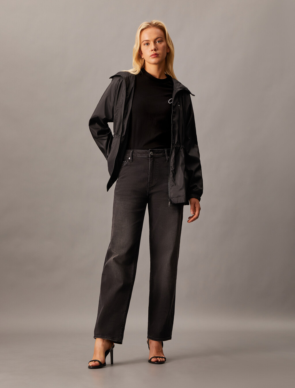 Embroidered Logo T-shirt, Ck Black, hi-res