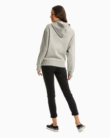 Archive Monogram Fleece Hoodie, HEROIC GREY HEATHER CM1BK 08, hi-res