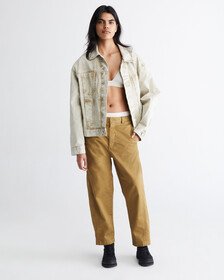 STANDARDS OVERDYED UTILITY CROPPED PANTS, OLIVE-211KCB, hi-res