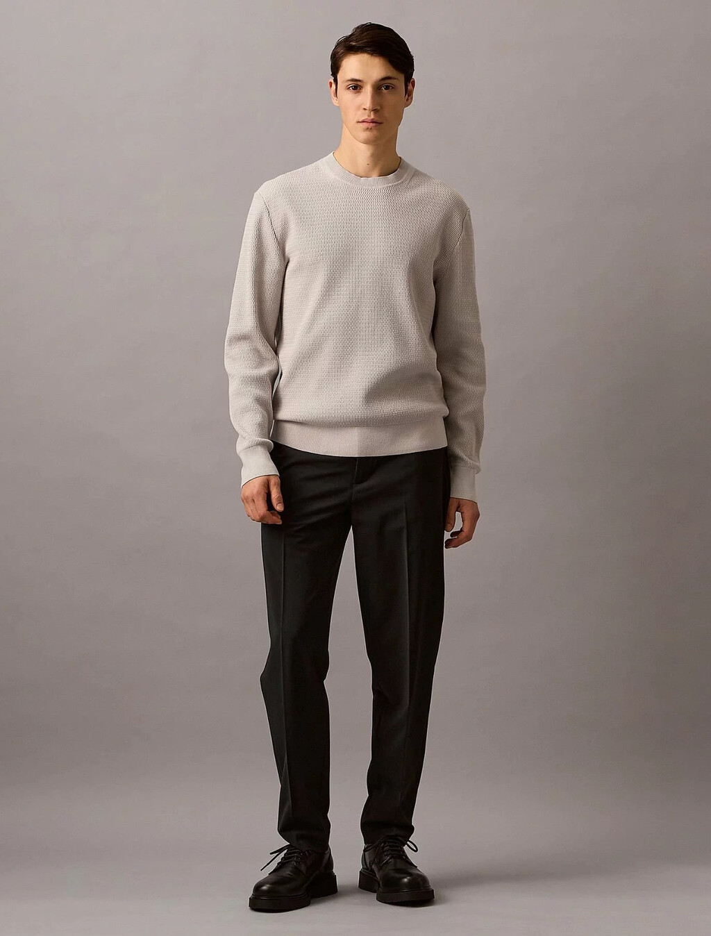 Textured Jumper, Silver Cloud, hi-res