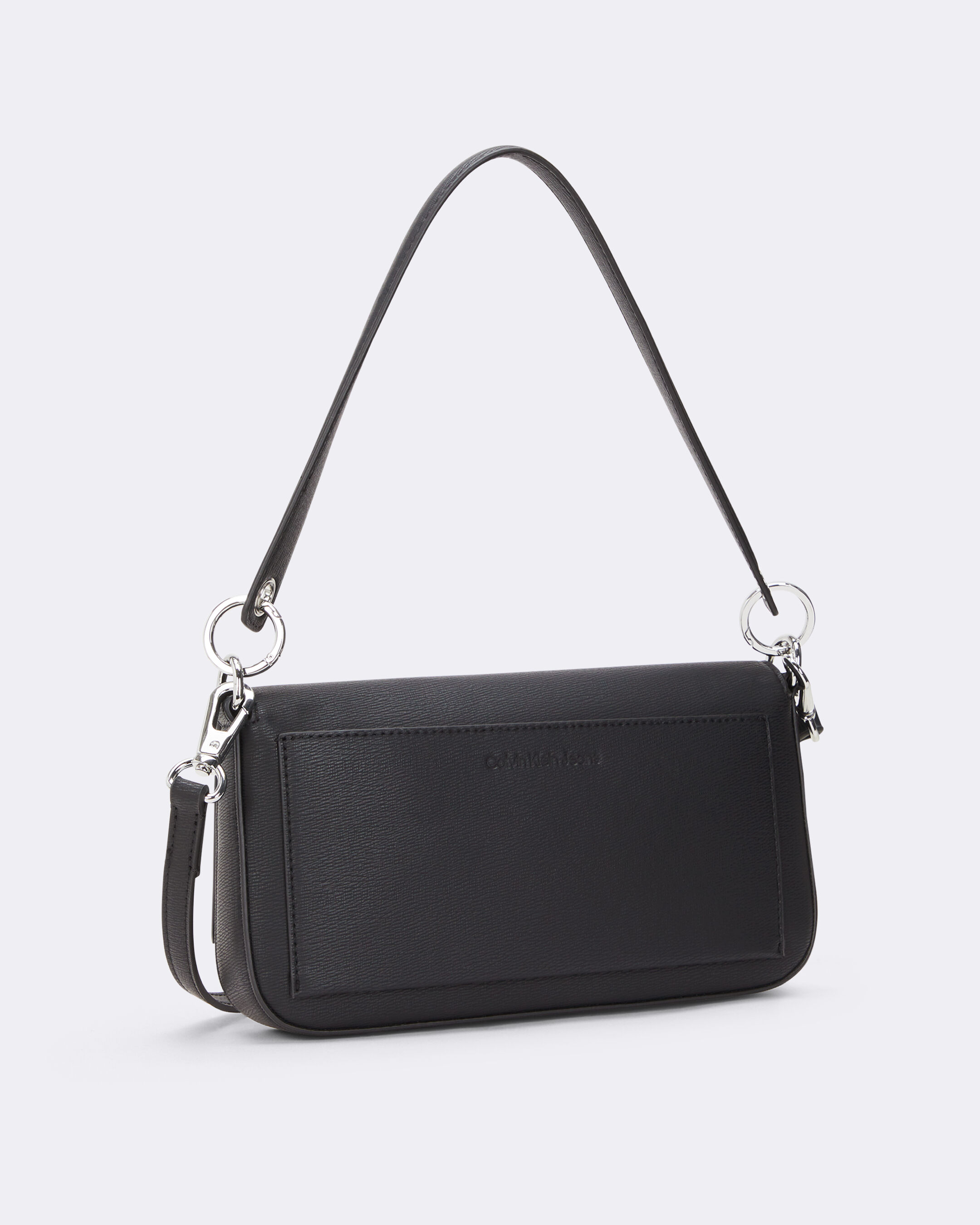 Calvin Klein Pebble Crossbody Bag Small Brown Leather Purse H3DEA1KF | eBay