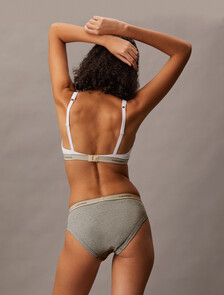 Bikini Briefs - Heritage Cotton, Grey Heather, hi-res