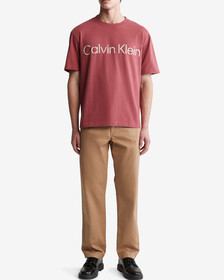 KHAKIS RELAXED STENCIL LOGO TEE, Raspberry Blush, hi-res