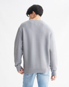 PREMIUM ESSENTIALS MONOLOGO OTTOMAN SWEATSHIRT, Overcast Grey, hi-res