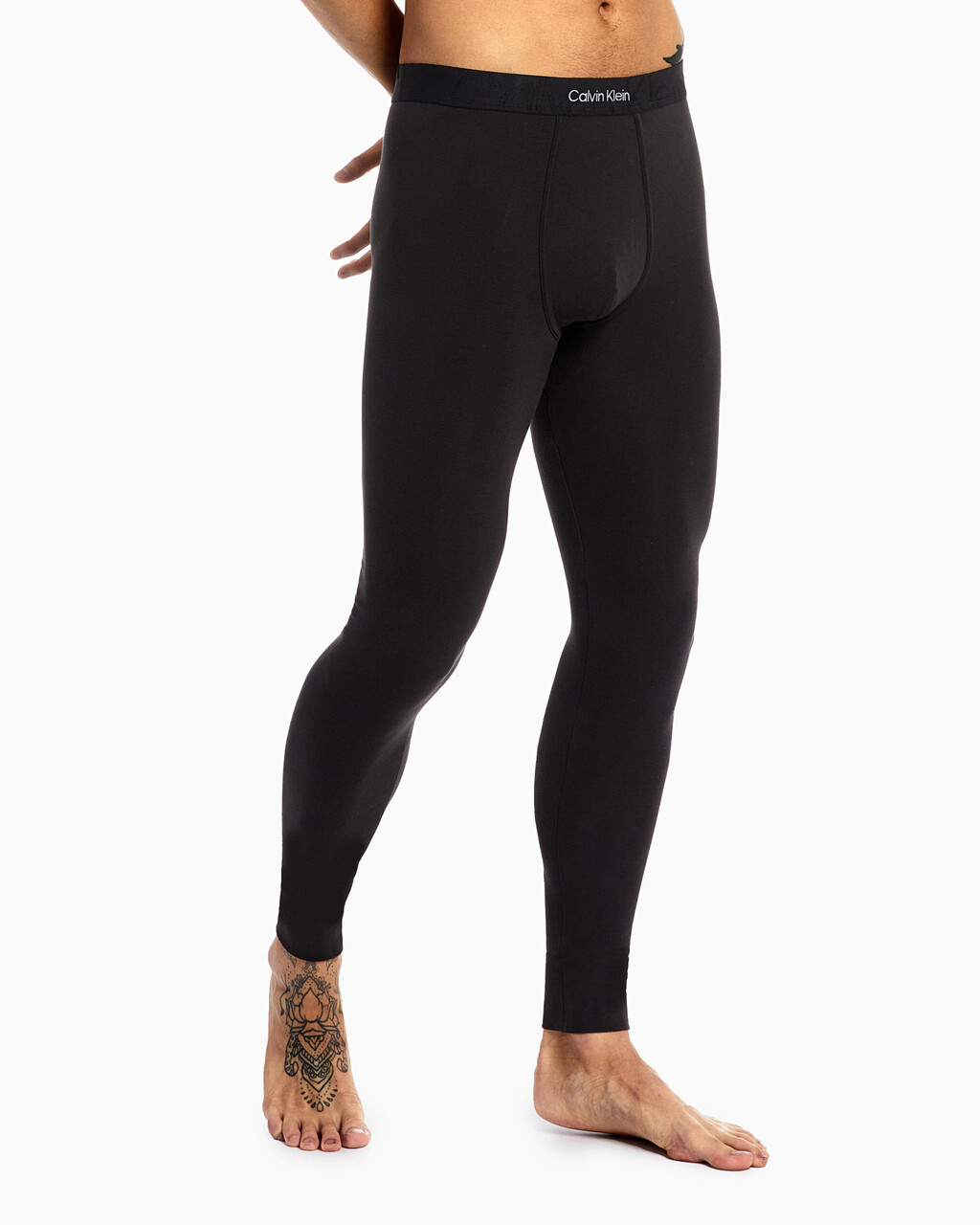 Embossed Icon Long Johns | black | Calvin Klein Singapore