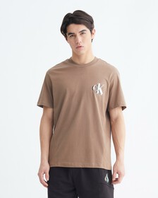 INFINITE COOL MONOGRAM REGULAR TEE, Shitake, hi-res