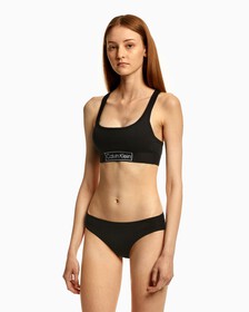 REIMAGINED HERITAGE BRALETTE, Black, hi-res