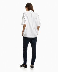 Hybrid Comfort Slogan Boyfriend Tee, Bright White, hi-res