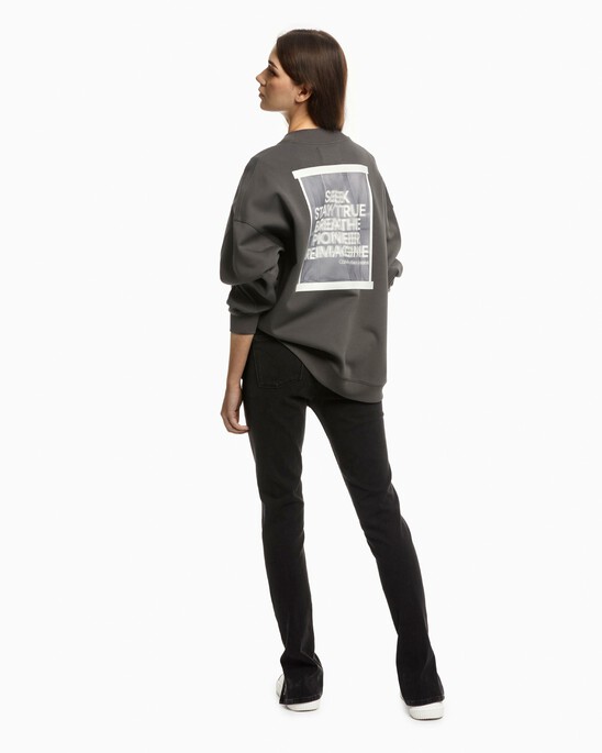 Hybrid Comfort Back Slogan Sweatshirt