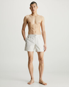 Medium Drawstring Swim Shorts, Stony Beige, hi-res