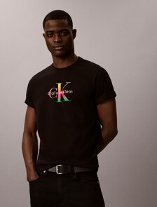 Monogram T-shirt - Pride, Black, hi-res