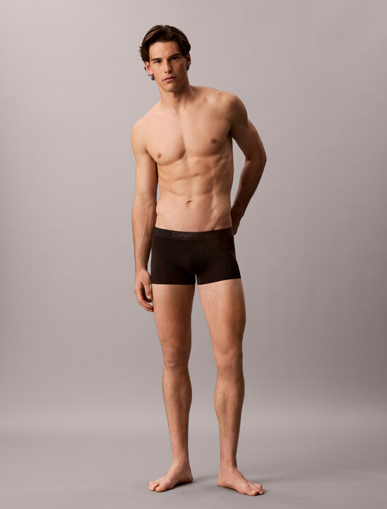 CK Black Microfiber Stretch Low Rise Trunk