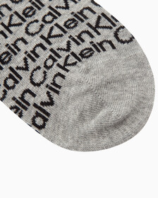 MEN'S LOGO LOW CUT SOCKS, MEDIUM GREY, hi-res