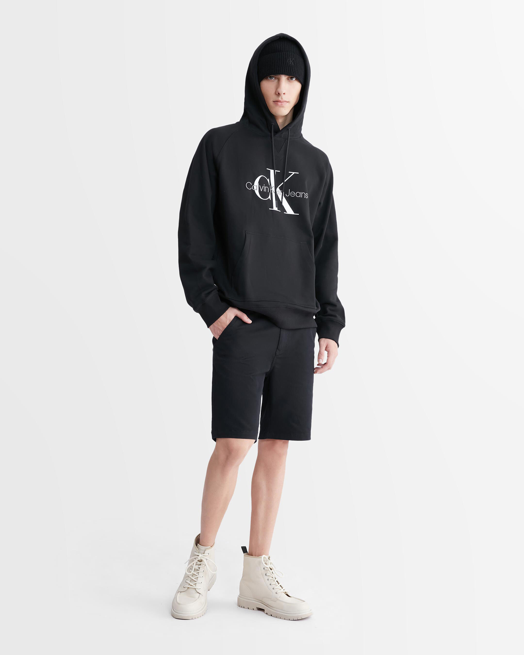 Monologo Hoodie black Calvin Klein Singapore