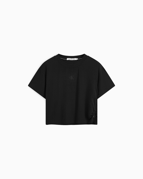 Side Gather Monogram Tee