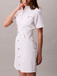 Trucker Dress, OPTIC WHITE, hi-res