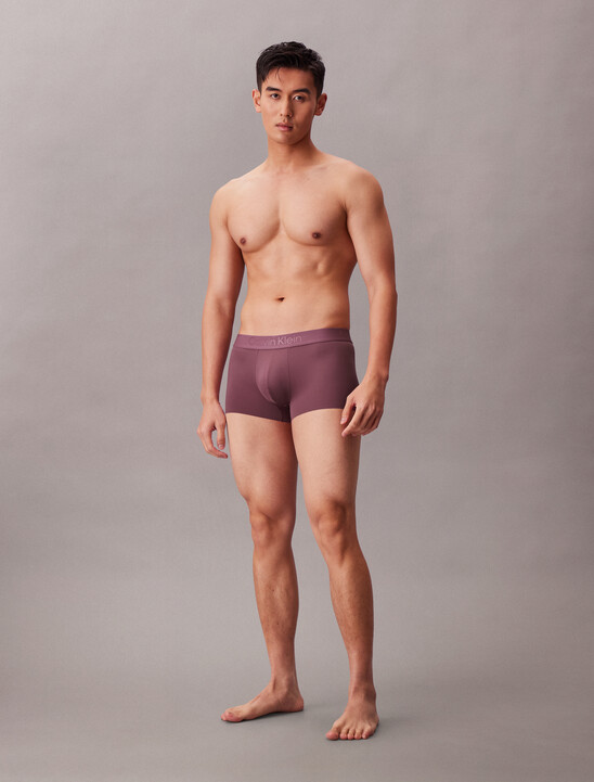 CK Black Microfiber Stretch Low Rise Trunk