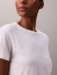 Nano Logo Supima Cotton Tee, Brilliant White, hi-res