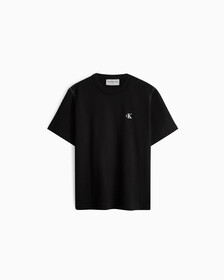 Modern Workwear Contrast Topstitch Tee, Ck Black, hi-res
