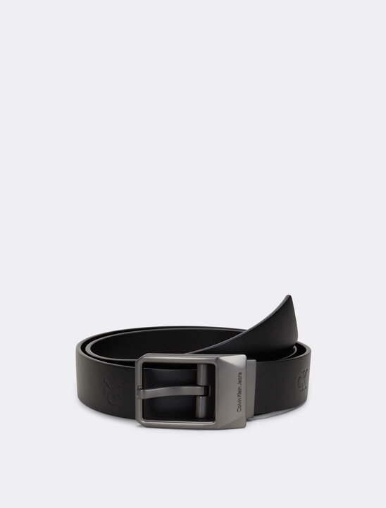 Faceted Reversible Buckle Belt 35mm