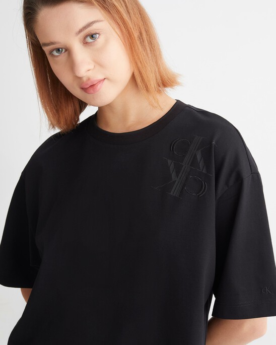 Premium Capsule Mirrored Logo Cropped Tee