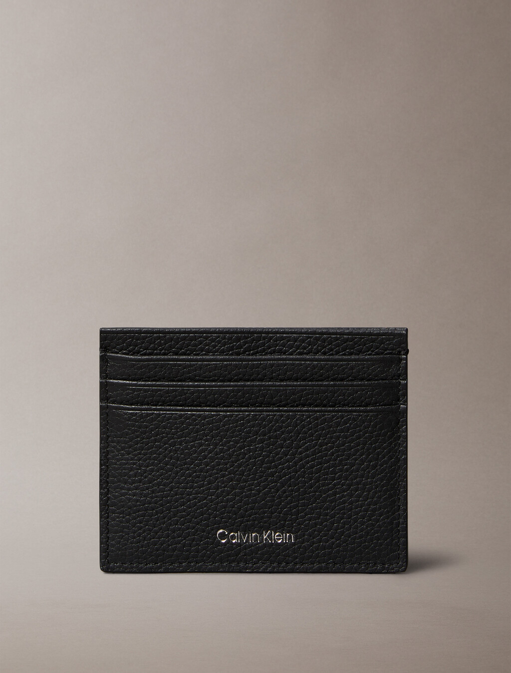 Foil Embossed Logo Card Case, Black, hi-res