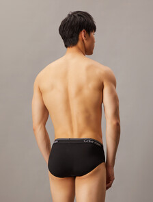Microfiber Stretch 3-Pack Hip Brief, 3 Black, hi-res