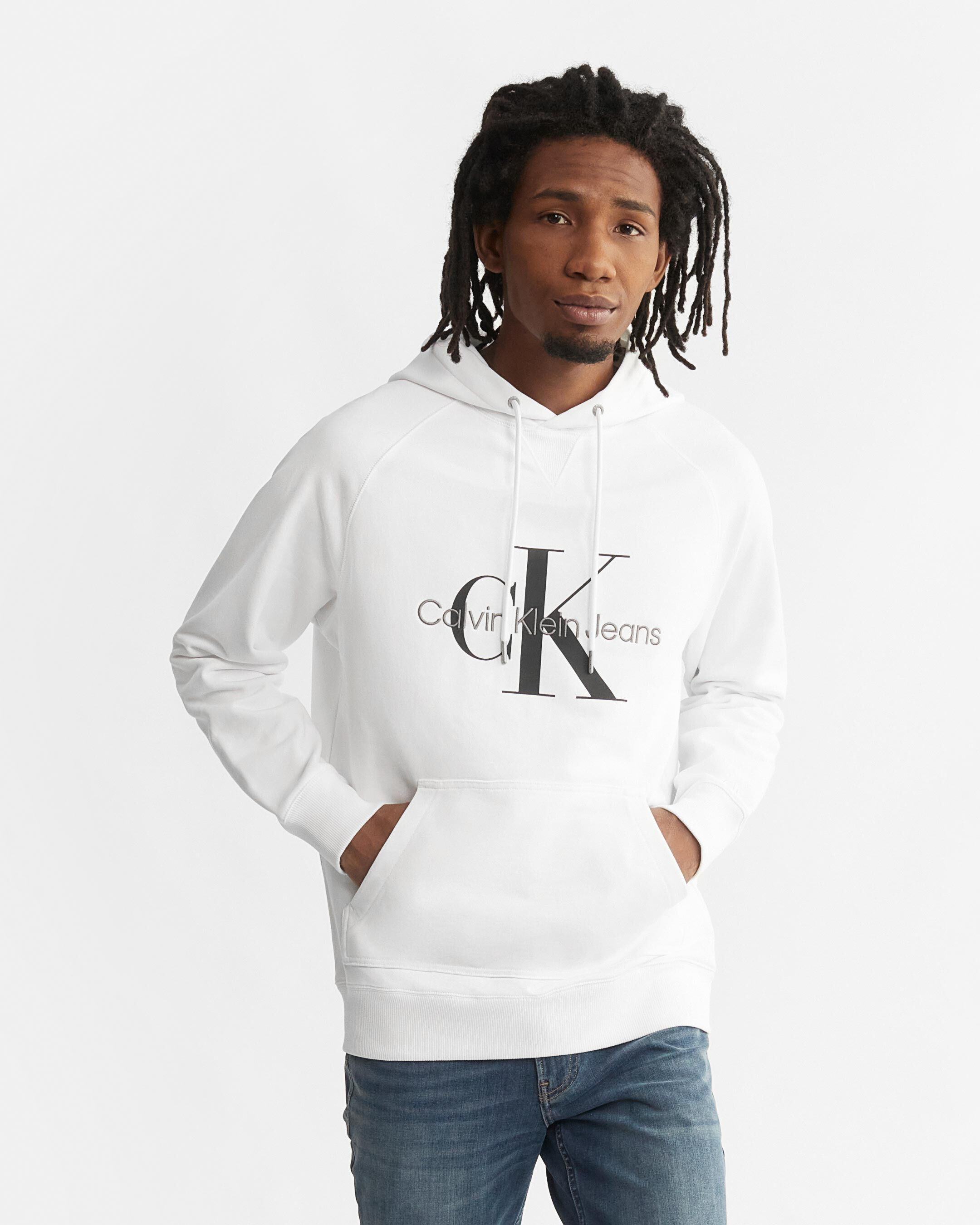 White calvin on sale klein hoodie