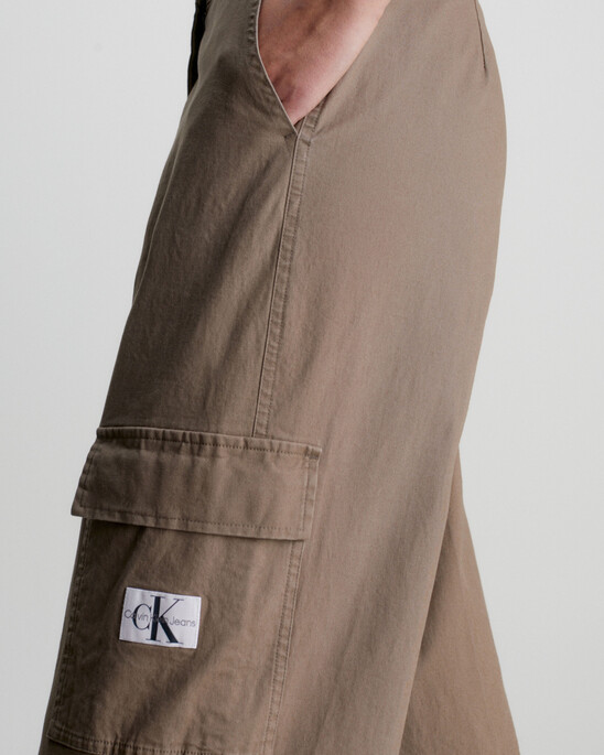 COTTON CANVAS CARGO PANTS