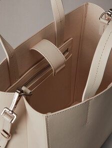 CK Paper Bag Leather Mini Tote, Birch, hi-res