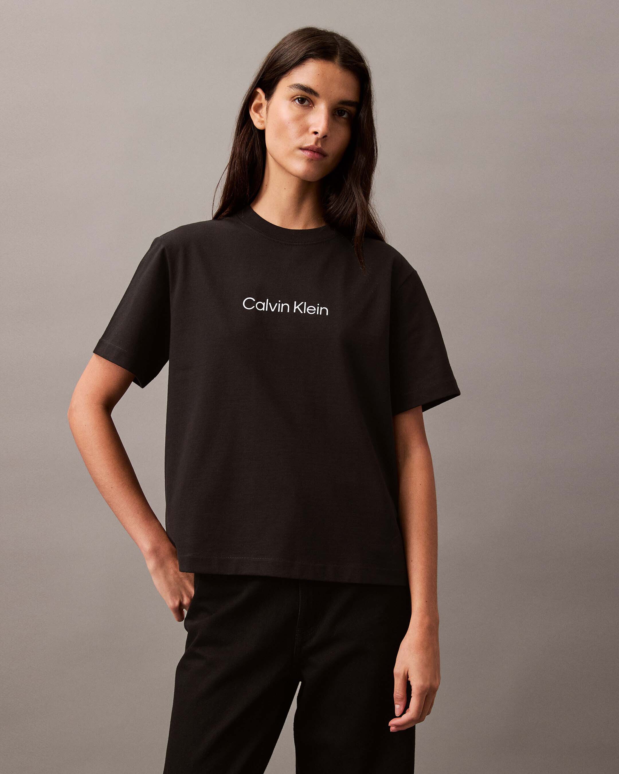 Ladies calvin klein t shirt sale discount