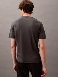 Cotton Silk Jersey Tee, Dark Slate Gray, hi-res