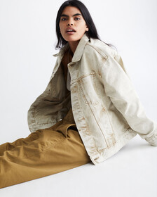 STANDARDS OVERDYED UTILITY CROPPED PANTS, OLIVE-211KCB, hi-res